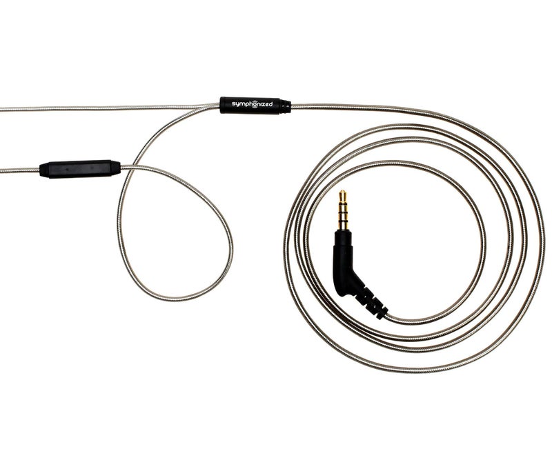 Symphonized ALN 2.0 Premium Genuine Wood In-ear Noise-isolating Headphones|Earbuds|Earphones with Innovative Shield Technology Cable and Mic (Gunmetal) - Image 5